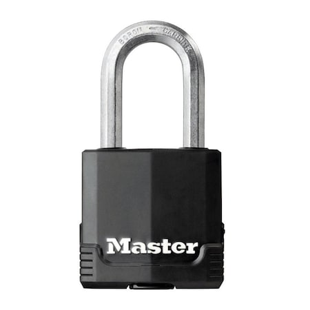 Master Lock Master Lock Magnum 1-7/8 in. H X 1-3/16 in. W X 1-3/4 in. L Laminated Steel 4-Pin Cylinder Weather-R M115KALF